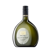 Müller-Thurgau Weißwein aus Franken Mundart trocken im Bocksbeutel