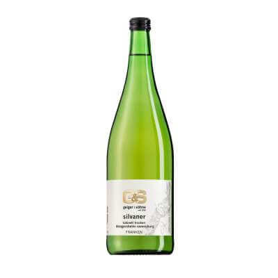 Silvaner Weißwein aus Franken Kabinett trocken in der Literflasche |  schoppenweine | Weingut Geiger und Söhne